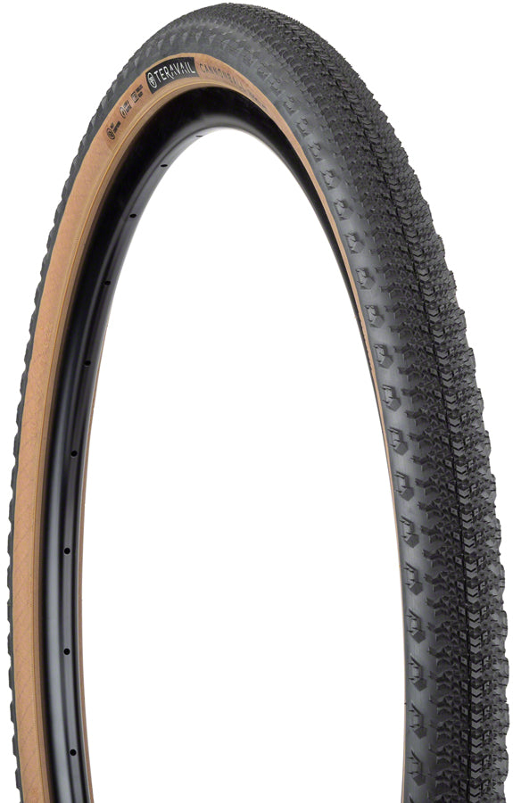 Load image into Gallery viewer, Teravail Cannonball Tire 700 x 47 Tubeless Folding Tan Durable Road Bike
