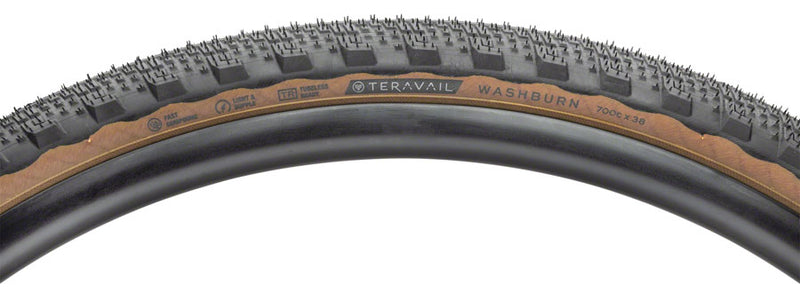 Load image into Gallery viewer, Teravail Washburn Tire 700 x 38 Tubeless Folding Tan Light and Supple
