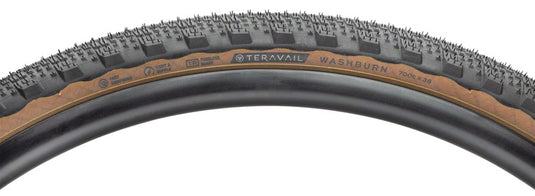 Teravail Washburn Tire 700 x 38 Tubeless Folding Tan Light and Supple