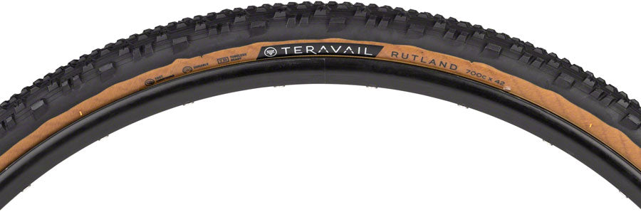 Teravail Rutland Tire - 700 x 42, Tubeless, Folding, Tan, Durable
