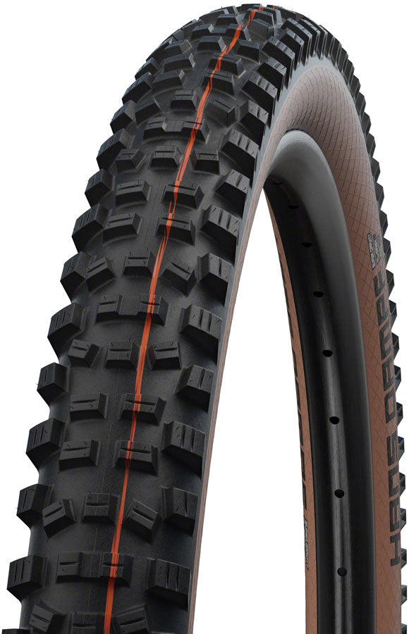 Load image into Gallery viewer, Schwalbe Hans Dampf Addix Mountain Tire 29"x2.35 Tubeless Ready, Super Trail, Tanwall, Durable, High-Performance MTB Rubber
