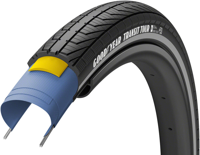 Load image into Gallery viewer, Goodyear-Transit-Tour-Tire-700c-2-in-Wire_TIRE2278
