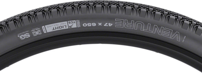 Load image into Gallery viewer, WTB Venture Tire TCS Tubeless Folding Black Light Fast Rolling SG2 650 x 47

