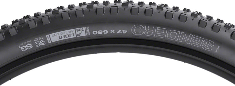 Load image into Gallery viewer, WTB Sendero Tire - 650 x 47, TCS Tubeless, Folding, Black, Light, Fast Rolling, SG2
