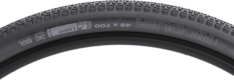 Load image into Gallery viewer, WTB Riddler Tire 700 x 45 TCS Tubeless Folding Black Light Fast Rolling SG2

