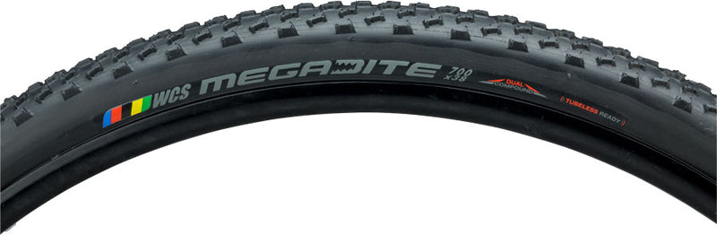 Load image into Gallery viewer, Pack of 2 Ritchey WCS Megabite Cyclocross Tire 700c x 38 Tubeless Black 120tpi
