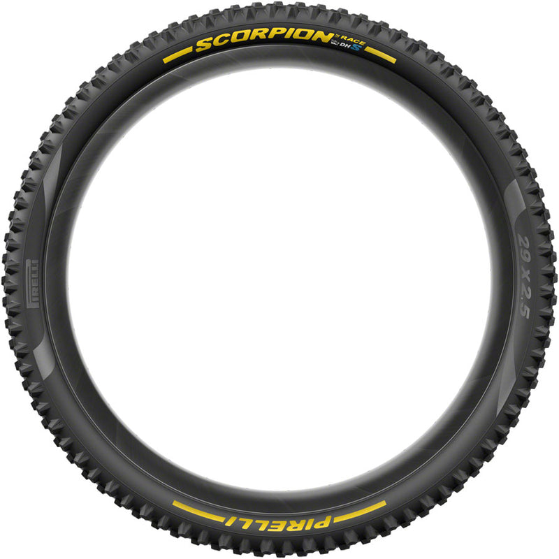 Load image into Gallery viewer, Pirelli Scorpion Race DH S Tire - 29 x 2.5, Clincher, Wire, Yellow Label, DualWALL+, SmartEVO DH

