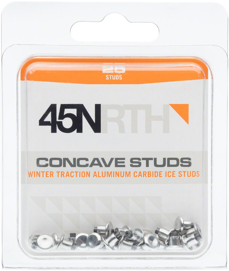 Load image into Gallery viewer, 45NRTH Concave Carbide Aluminum Tire Studs - Pack of 25
