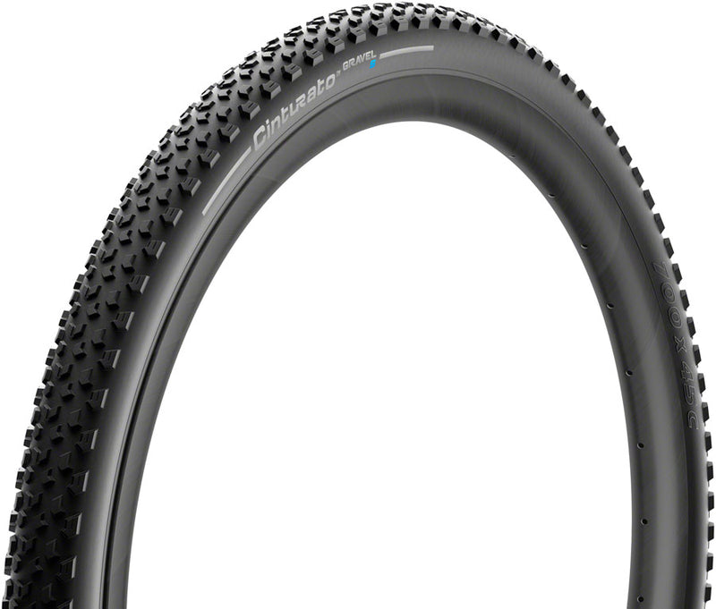 Load image into Gallery viewer, Pirelli Cinturato Gravel S Tire - 700 x 45, Tubeless, Folding, Black
