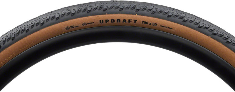Load image into Gallery viewer, Teravail Updraft Tire - 700 x 50, Tubeless, Folding, Tan, Durable, Fast Compound
