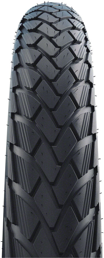 Schwalbe Green Marathon Tire - 700b x 40 / 28 x 1-1/2, Clincher, Wire, Black/Reflective, Performance Line, GreenGuard,