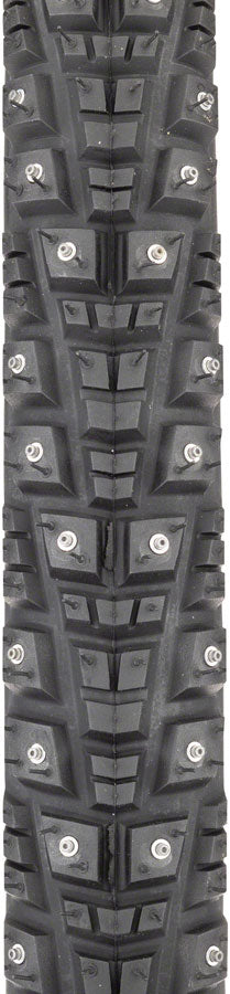 Load image into Gallery viewer, 45NRTH Gravdal Tire 700x38 Tubeless Folding Blk 60tpi 252 Concave Carbide Studs
