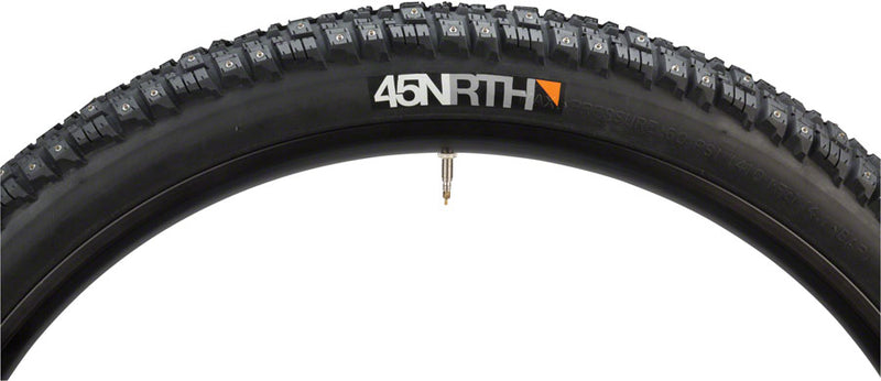 Load image into Gallery viewer, Pack of 2 45NRTH Gravdal Tire 26 x 2 Clincher Steel Black 33tpi 216 Carbide Steel Studs
