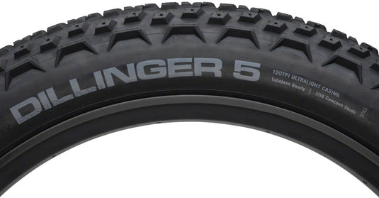 45NRTH Dillinger 5 Tire 26 x 4.6 Tubeless Folding Black 120tpi Studdable