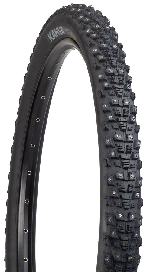 Load image into Gallery viewer, Pack of 2 45NRTH Kahva Tire 27.5 x 2.1 Clincher Steel Black 33tpi 240 Carbide Steel Studs
