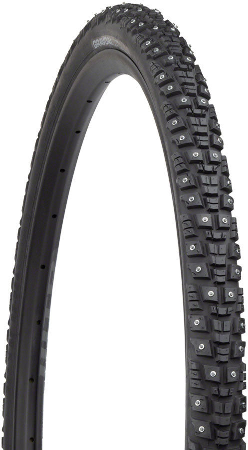 Load image into Gallery viewer, Pack of 2 45NRTH Gravdal Tire 650bx38 Clincher Steel Black 33tpi 240 Carbide Steel Studs
