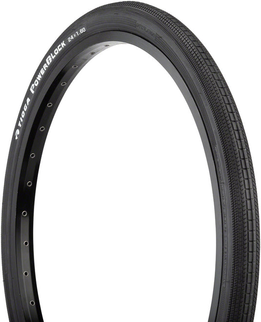 Pack of 2 Tioga PowerBlock Tire 24 x 1.6 Clincher Wire Black 60tpi