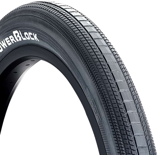 Tioga PowerBlock Tire 20 x 1.4 TPI 60 Clincher Wire Black BMX Bike