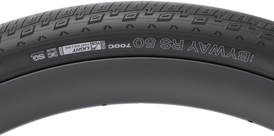 WTB Byway RS 50 Tire - 700 x 50, TCS Tubeless, Folding, Black, Light/Fast Rolling, Dual DNA, SG2