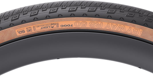 WTB Byway RS 50 Tire - 700 x 50, TCS Tubeless, Folding, Black/Tan, Light/Fast Rolling, Dual DNA, SG2