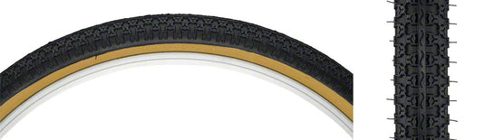 Pack of 2 Kenda Street K52 Tire 24 x 1.75 Clincher Wire Black/Tan 22tpi