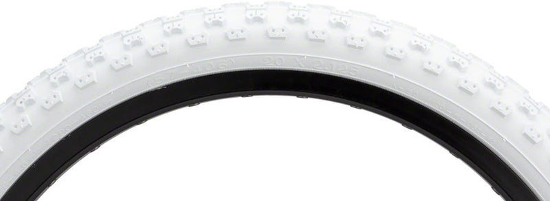 Load image into Gallery viewer, Kenda K50 Tire 20 x 2.125 TPI 22 Clincher Wire White Reflective BMX
