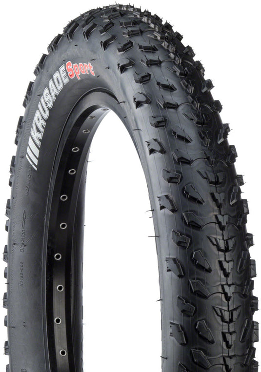 Pack of 2 Kenda Krusade Tire 20 x 4 Clincher Wire Black 60tpi Mountain Bike