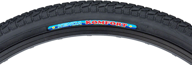 Load image into Gallery viewer, Kenda Komfort Tire 26 x 1.95 PSI 65 TPI 60 Clincher Wire Black Road Bike
