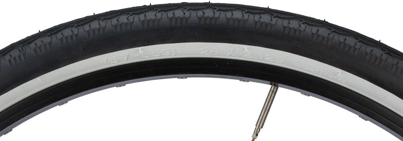 Load image into Gallery viewer, 2 Pack Kenda Cruiser K130 Tire 26 x 2.125 Clincher Wire Black/White 22tpi
