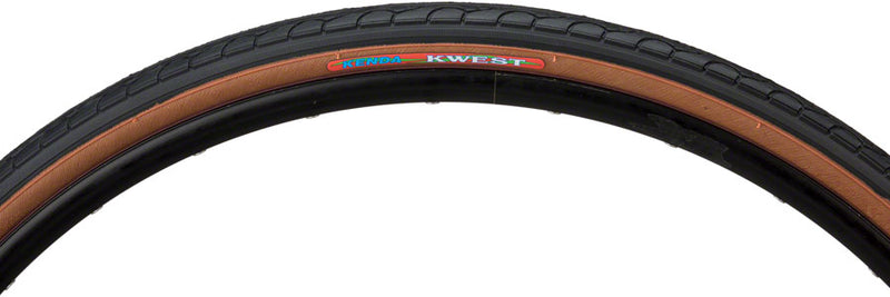 Load image into Gallery viewer, Kenda Kwest Hybrid Tire 26 x 1.25 PSI 65 Clincher Wire Black/Mocha Road Bike
