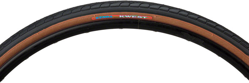 Load image into Gallery viewer, Pack of 2 Kenda Kwest Tire 700 x 35 Clincher Wire Black/Mocha Road Bike
