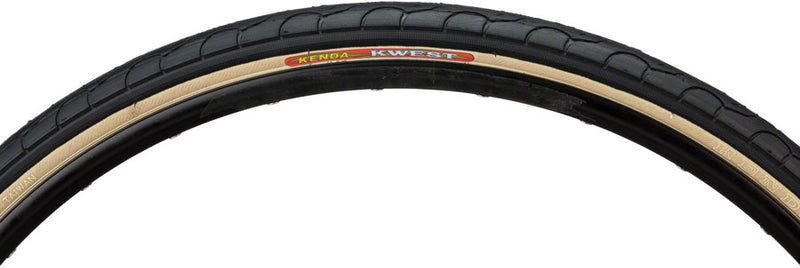 Load image into Gallery viewer, Pack of 2 Kenda Kwest Tire 700 x 38 Clincher Wire Black/Tan Road Bike
