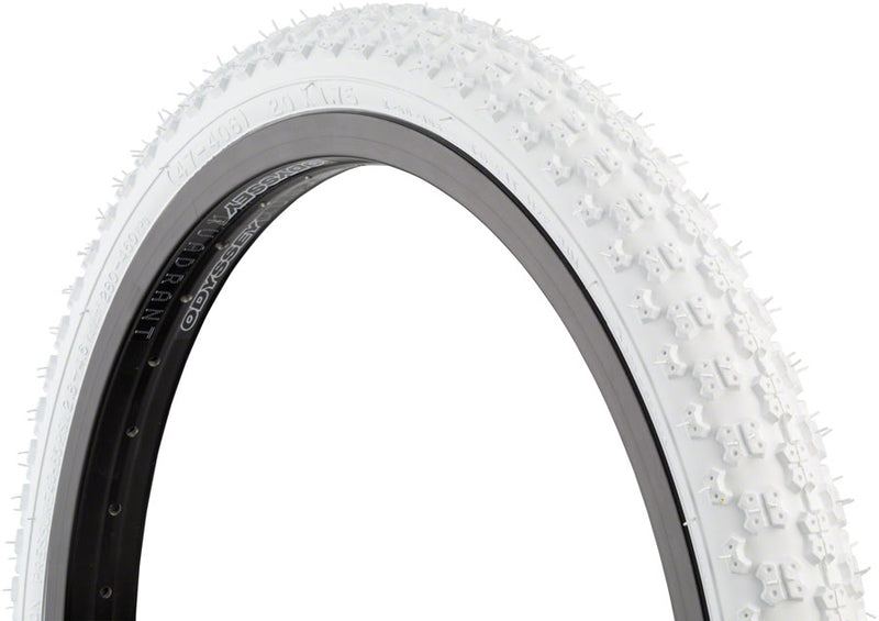 Load image into Gallery viewer, Pack of 2 Kenda K50 Tire 20 x 1.75 Clincher Wire White Reflective BMX

