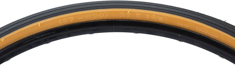 Load image into Gallery viewer, Pack of 2 Kenda Street K40 Tire 27 x 1 3/8 Clincher Wire Black/Tan Road Bike

