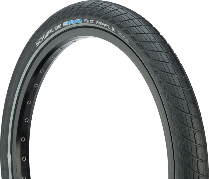 Load image into Gallery viewer, Schwalbe Big Apple Balloon Bike Tires 26" &amp; 29" Clincher Wire Tires Touring, Hybrid, Vibration-Absorbing, Performance Line
