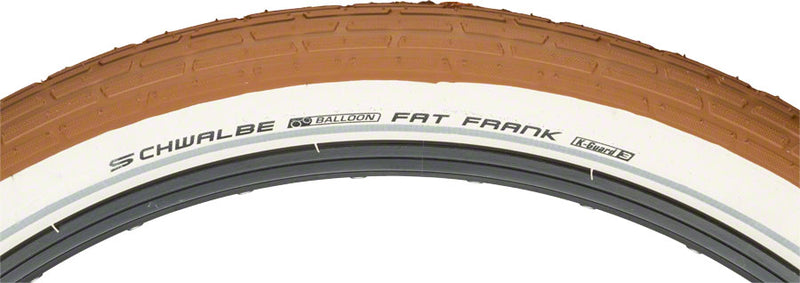 Load image into Gallery viewer, Pack of 2 Schwalbe Fat Frank Tire 26 x 2.35 Wire Brown/White Active Line
