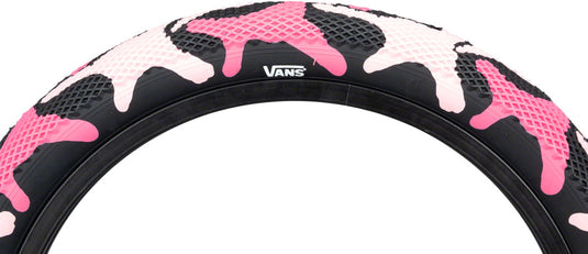 Pack of 2 Cult X Vans Tire 20 x 2.4 Clincher Wire Pink Camo/BlackBMX Bike