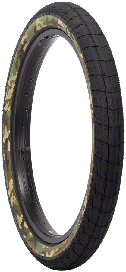 Eclat Fireball Tire 20 x 2.3 Clincher Wire Black/Camo Reflective BMX