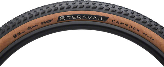 Teravail Camrock Tire - 29 x 2.4, Tubeless, Folding, Tan, Durable, Fast Compound