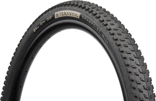 Teravail Drawpoint Tire - 29 x 2.4, Tubeless, Folding, Black, Durable, Grip Compound