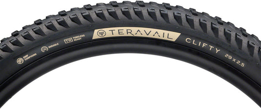 Teravail Clifty Tire - 29 x 2.5, Tubeless, Folding, Black, Durable, Grip Compound