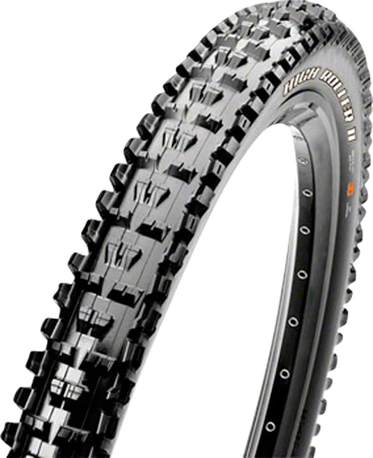 Maxxis High Roller II 27.5x2.3 Tubeless Mountain Bike Tire - Dual Compound, EXO Protection, Folding Bead, Black (Set of 2)
