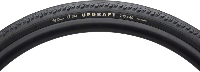 Load image into Gallery viewer, Teravail Updraft Tire - 700 x 40, Tubeless, Folding, Black, Durable, Fast Compound

