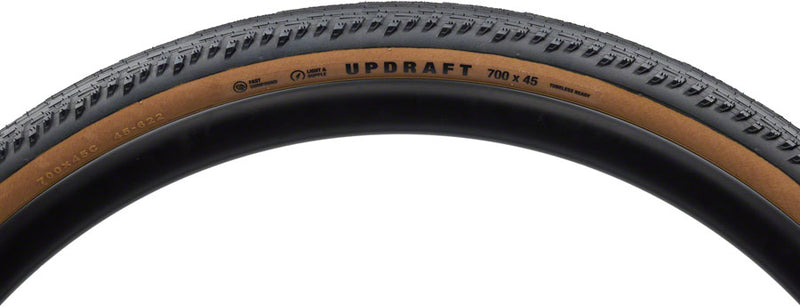 Load image into Gallery viewer, Teravail Updraft Tire - 700 x 45, Tubeless, Folding, Tan, Light and Supple, Fast Compound
