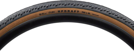 Teravail Updraft Tire - 700 x 45, Tubeless, Folding, Tan, Light and Supple, Fast Compound