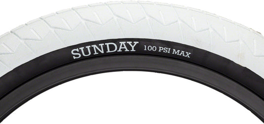 Pack of 2 Sunday Current V2 Tire 20 x 2.4 Clincher Wire White/Black