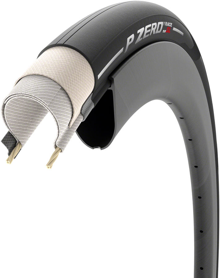 Load image into Gallery viewer, Pirelli PZero Race TLR SL Road Tire, 700x32C, Folding, Tubeless Ready, SmartEVO, TechWALL, 120TPI, Black
