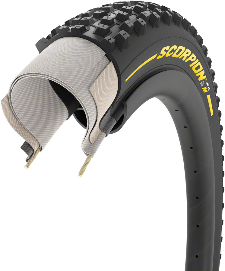 Load image into Gallery viewer, Pack of 2 Pirelli Scorpion XC M Tire 29x2.2 Tubeless Folding Yellow Label
