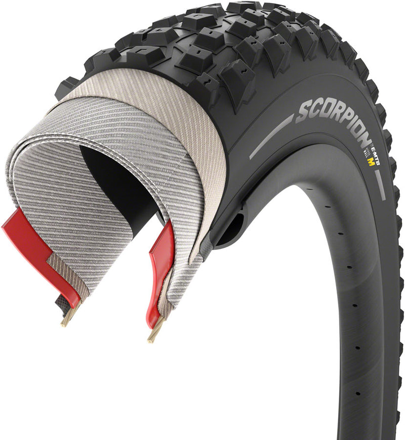 Load image into Gallery viewer, Pirelli Scorpion E-MTB M Tire - 29 x 2.6, Tubeless, Folding, Black
