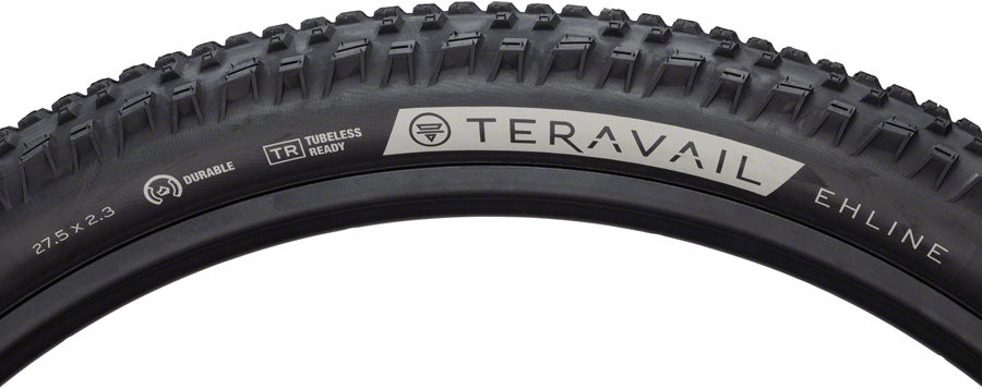 Teravail Ehline Tire 27.5 x 2.3 Tubeless Folding Black Durable Fast Compound